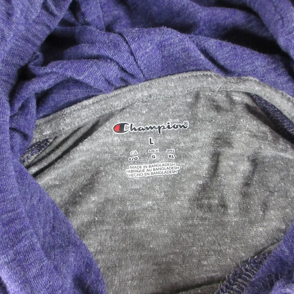 LSU Tigers Hoodie Mens Large Gray NCAA Champion Long Sleeve Shirt College